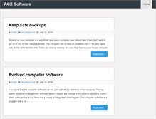 Tablet Screenshot of acx-software.com